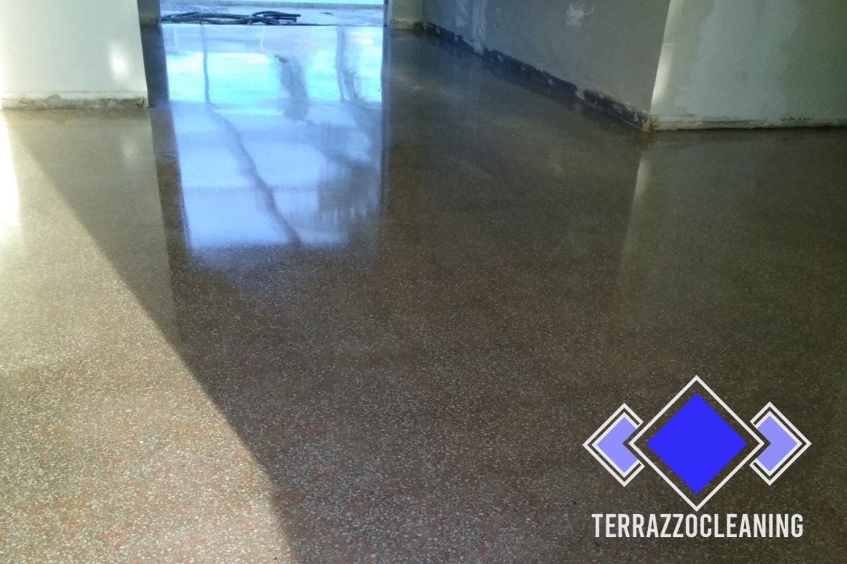 Polishing Restored Terrazzo Floors Palm Beach