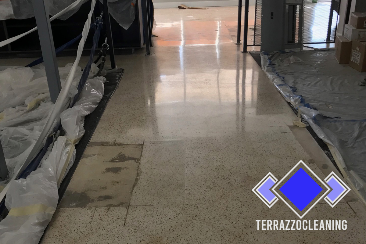 Restoring Process Terrazzo Floors Palm Beach