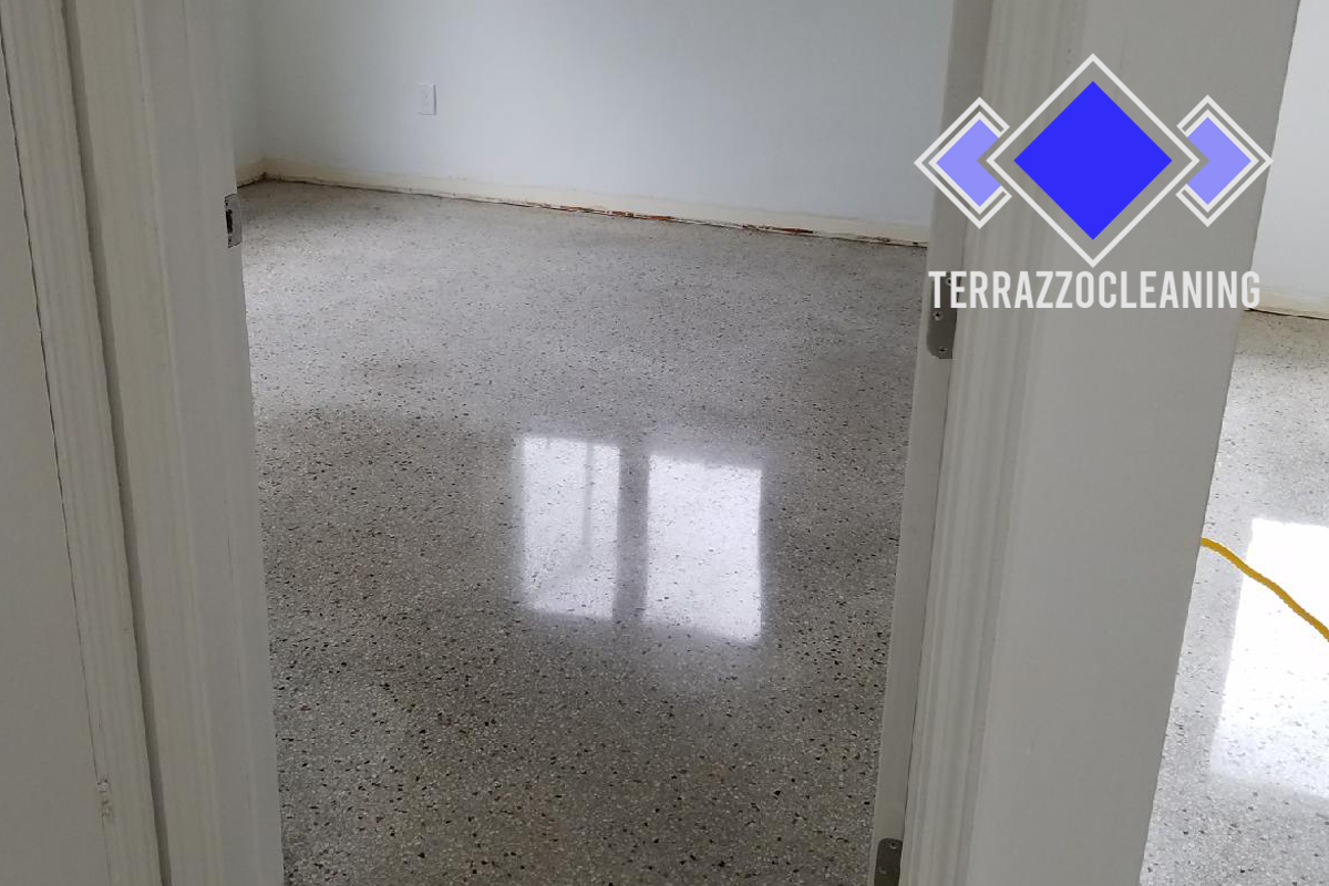 Terrazzo Clean Restoring Process Palm Beach