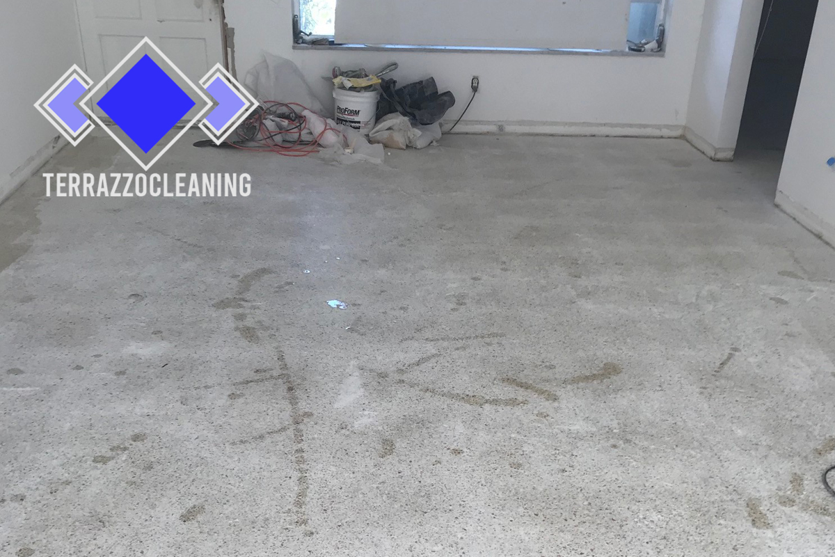 Terrazzo Tile Restoration Process Miami