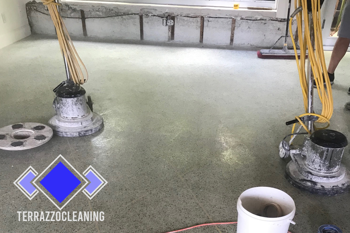 Clean Polishing Terrazzo Floors Process Fort Lauderdale