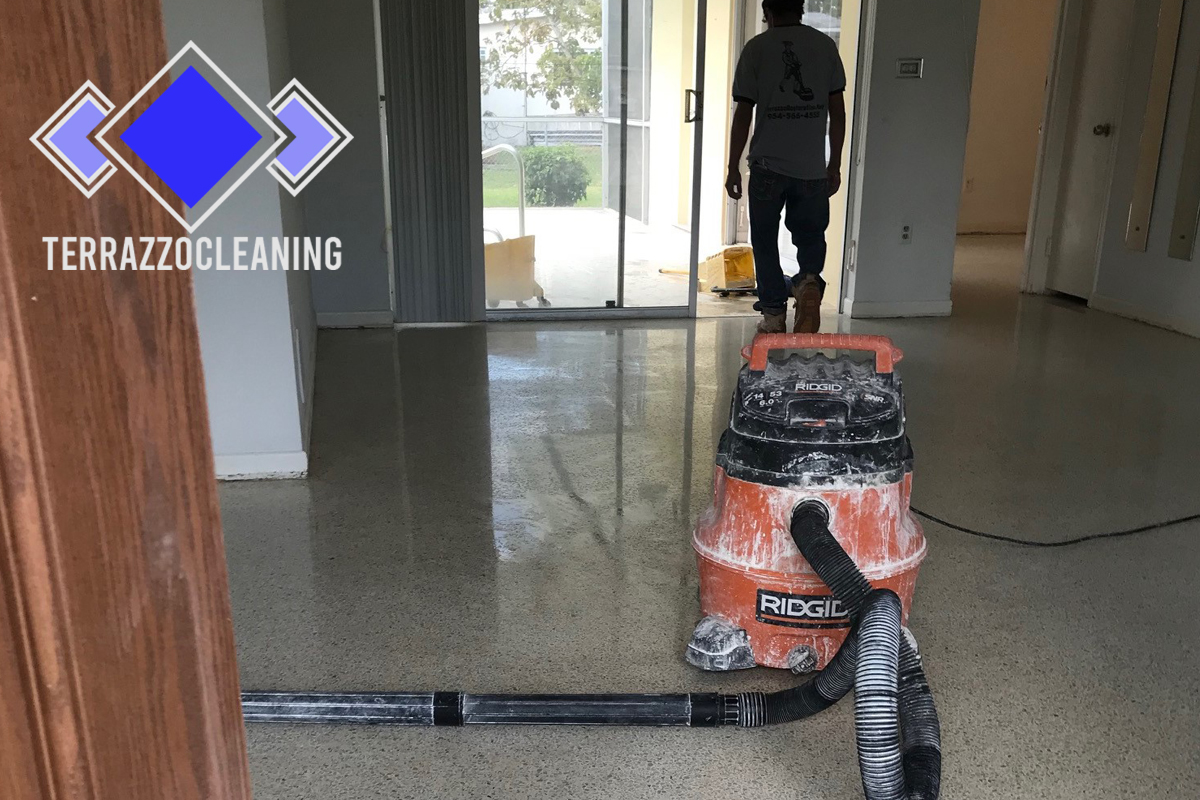 Terrazzo Floor Restoring Process Fort Lauderdale