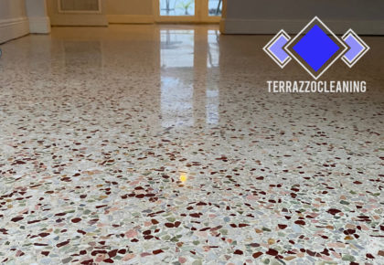 Cleaning Dirty and Discolored Terrazzo Floors in Miami
