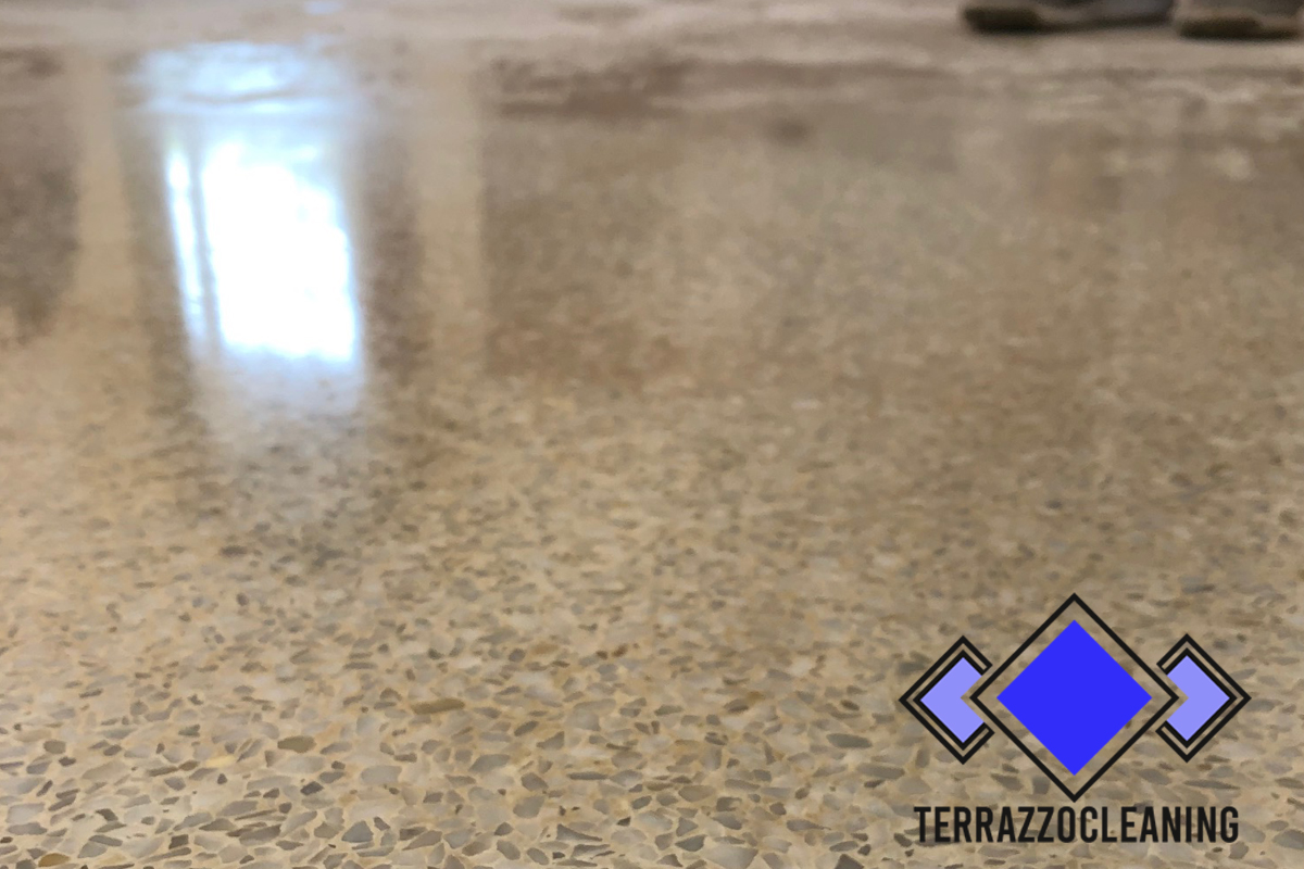 Terrazzo Floor Clean Process Miami