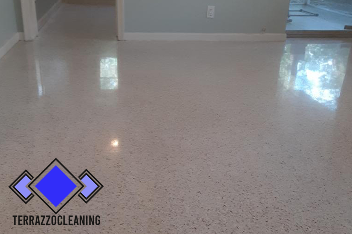 Terrazzo Tile Cleaning Process Boca Raton